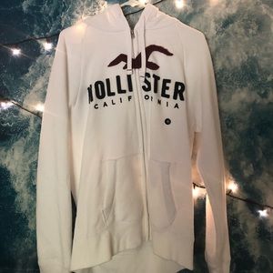 Hollister white jacket